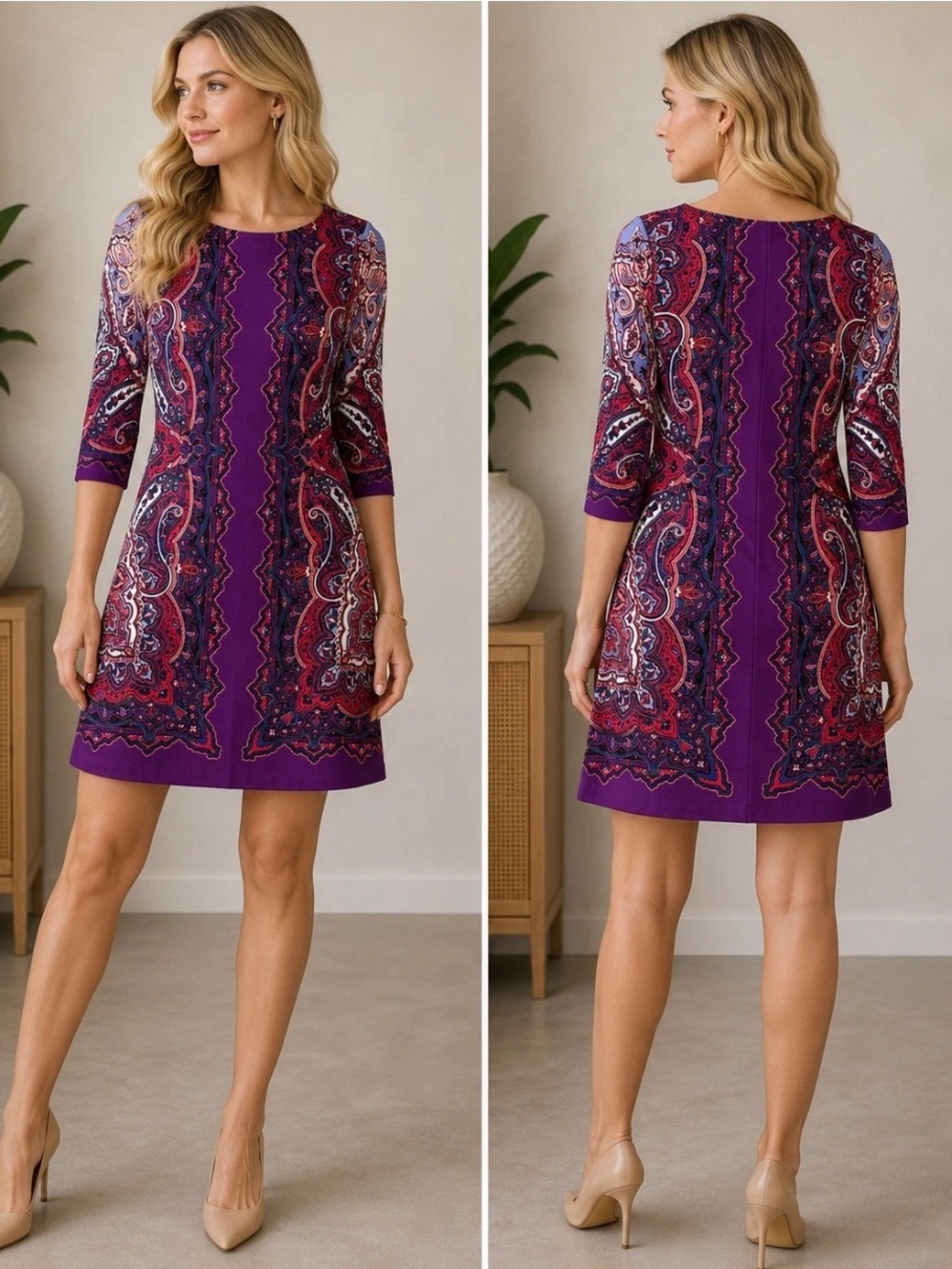 Tommy Bahama Colorful Paisley Shift Dress